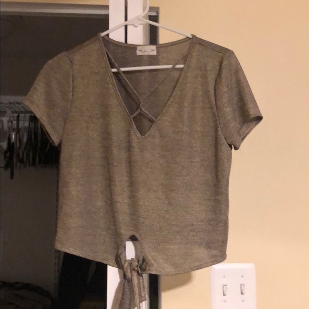Gold shirt